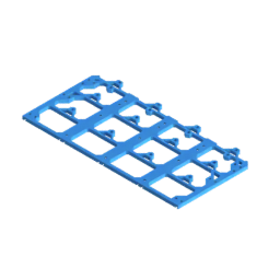 Render of MODULITH 165 Under-Table Rail - 4W section